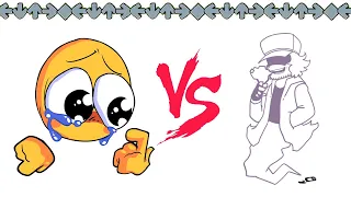 FnF Crying Cursed Emoji VS Garcello Fading | FNF ANIMATION