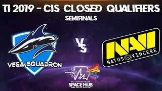 Vega vs NaVi Game 2 - TI9 CIS Regional Qualifiers: Semifinals