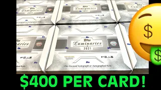 NEW RELEASE!  $400 PER CARD! 2021 TOPPS LUMINARIES!