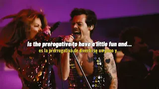 man! i feel like a woman - harry styles & shania twain (lyrics + sub. español)