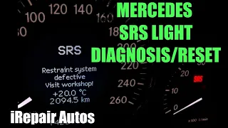 Mercedes SRS Light Diagnosis And Reset | DIY | iRepair Autos