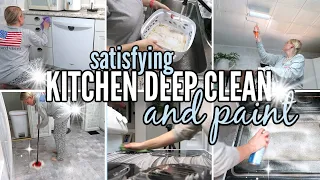 SATISFYING KITCHEN DEEP CLEAN + PAINTING THE CEILING / HIDDEN GROSS MESSES / MOTIVATING CLEANING