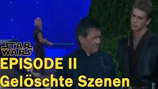 Was passiert in den gelöschten Szenen aus Episode II ?