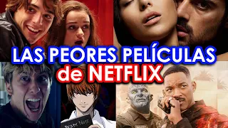 TOP 20 PEORES PELICULAS DE NETFLIX | Edu Rocha Wow Qué Pasa