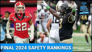 2024 NFL Draft Safety  Rankings: Top end talent, Day Two standouts and Day Three upside