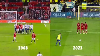 Cristiano Ronaldo's Freekick Evolution | Great Freekicks 2004-2023 | English Commentary |