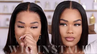HOW TO | FLAWLESS WIG INSTALL FT HAIRVIVI! Full Lace Frontal Wig Install | Arnell Armon Wigs