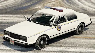 How to get North Yankton  Police Cars (snow) | GTA V Story Mode Credit @MrPhantomYT
