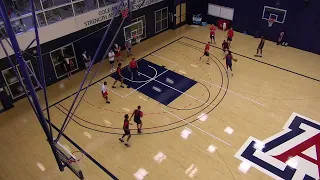 University of Arizona MBB - 5 on 0 Transition Drills (Sean Miller)