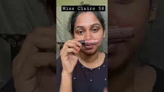 Link in Pinned Comment Miss Claire Soft Matte Lip Cream 58 #shorts #lipstickswatch #missclaire