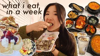 WHAT I EAT IN A WEEK as a college student 🥟  (winter break edition)