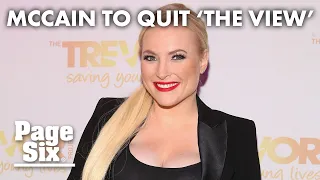 Meghan McCain to announce she’s leaving ‘The View’ | Page Six Celebrity News