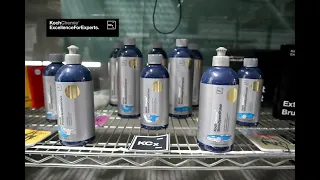 Koch Chemie en México! las botellas azules...