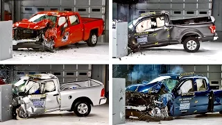 CRASH TEST Pickup Trucks – F150 vs Silverado vs Tundra vs RAM 1500