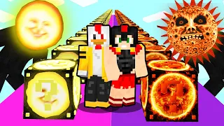 LUCKY BLOCK de NO MIRES LA LUNA 🌑 vs LUCKY BLOCK de ESTO NO ES EL SOL ☀️ MINECRAFT