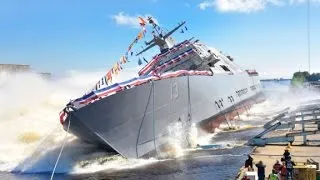 US Navy launches new warship