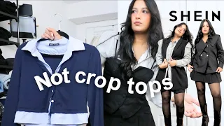 SHEIN Tops Try-on Haul (more modest, less-revealing)