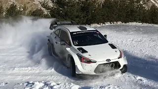 Hyundai i20 WRC - Rallye Monte-Carlo 2019 Tests - Neuville/Mikkelsen/Loeb (HD)