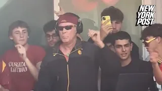 Will Ferrell pulls a Frank the Tank and crashes USC frat party to DJ