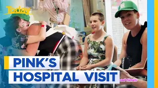 Pink visits patients at Melbourne's Royal Children's Hospital | Today Show Australia