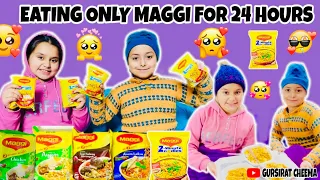 Eating only MAGGI for 24 hours challenge | @gursiratcheema