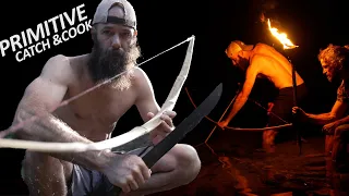 Primitive Bow Build | Catch and Cook | Island Survival