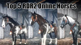 Top 5 RDR2 Online Horses|RDR2 Online