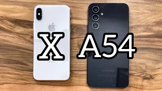 Samsung Galaxy A54 vs iPhone X