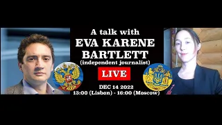 A talk with Eva Karene Bartlett (independent journalist) - Subtitles (English, Portuguese, Russian)