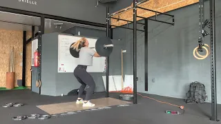 Petra van Schie, qualifier workout 23.2 Liege throwdown 2023