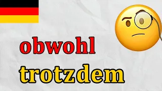 Все про німецькі сполучники TROTZDEM і OBWOHL. Німецька з нуля, урок №65