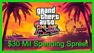 GTA Online| Summer Special DLC - $30mil Spending Spree!!!