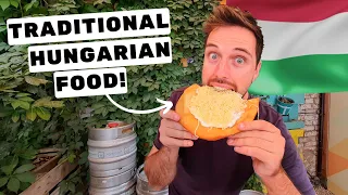 ULTIMATE HUNGARIAN FOOD TOUR BUDAPEST (Trying Traditional Beef Goulash, Blood Sausage & Langos!)