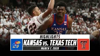 No. 1 Kansas vs. Texas Tech Basketball Highlights (2019-20) | Stadium