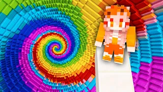 Minecraft: EXTREME RAINBOW DROPPER! (Custom Map)