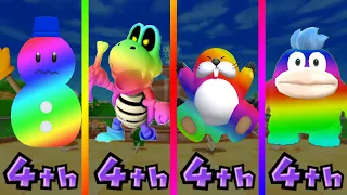 Mario Party 9 - Monty Mole vs mr blizzard vs Dry Bones vs Spike #MarioGame