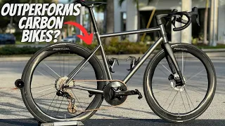 THIS TITANIUM BICYCLE REALLY IMPRESSED ME!! *BLACKHEART ROAD TI* (MODERN TITANIUM)