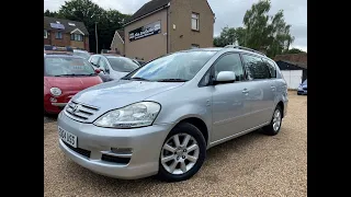 2004 (04) TOYOTA AVENSIS VERSO 2.0 VVTi T Spirit 5dr Auto 5 Doors MPV