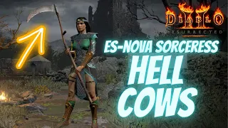 NOVA Sorceress holding INFINITY - HELL COWS - Diablo 2 Resurrected 2.5 Guide - Nintendo Switch