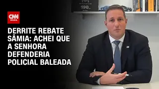 Derrite rebate Sâmia: Achei que a senhora defenderia policial baleada | CNN ARENA