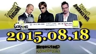 ClassFM MorningShow 2015 08 18 [Kedd] Hosszú Katinka, Gyereknevelés, Autós vs bringás Özönvíz/Eső