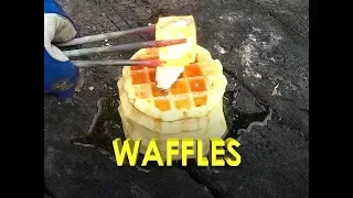 5,000°F Tungsten Cube vs Waffles