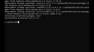 Installing Kivy  on Windows