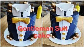 Gentleman Suit Birthday Cake #cake #chef #fun #passion