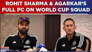 Rohit Sharma & Ajit Agarkar's Full PC On World Cup Squad, Speaks On Rinku Singh, 4 Spinners & More