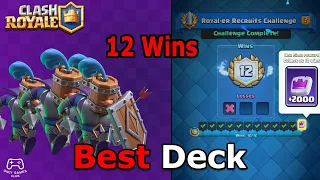 The Best Deck For Royal-er Recruits Challenge | Clash Royale |