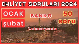 EHLİYET SINAV SORULARI 2024 OCAK, ŞUBAT ÇIKMIŞ EHLİYET SINAV SORULARI