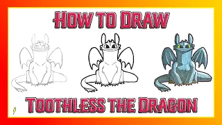 How to Draw Toothless the Dragon | Step by Step