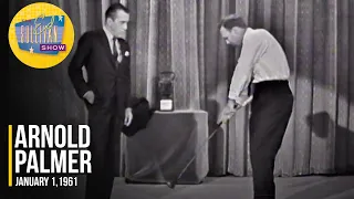 Arnold Palmer "Sports Illustrated Sportsman Of The Year Award And Demonstrates Golf Swing"