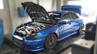 INSANE Subaru Impreza STi 2.1L Stroker on the DYNO!! - 805HP @ 29psi BOOST!!